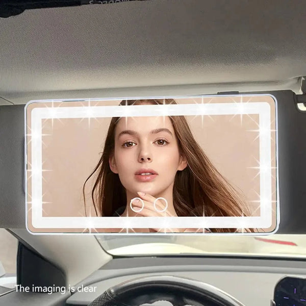 SearchFindOrder Adjustable LED Car Visor Makeup Mirror