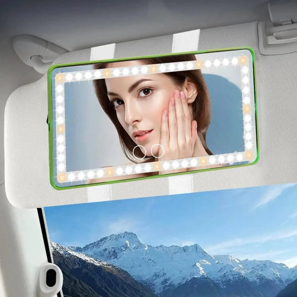 SearchFindOrder Adjustable LED Car Visor Makeup Mirror