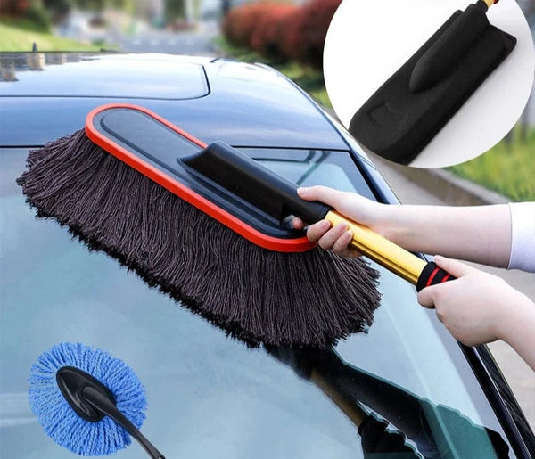 SearchFindOrder Adjustable Telescopic Microfiber Car Duster Mop Brush for Cleaning & Wash Accessories