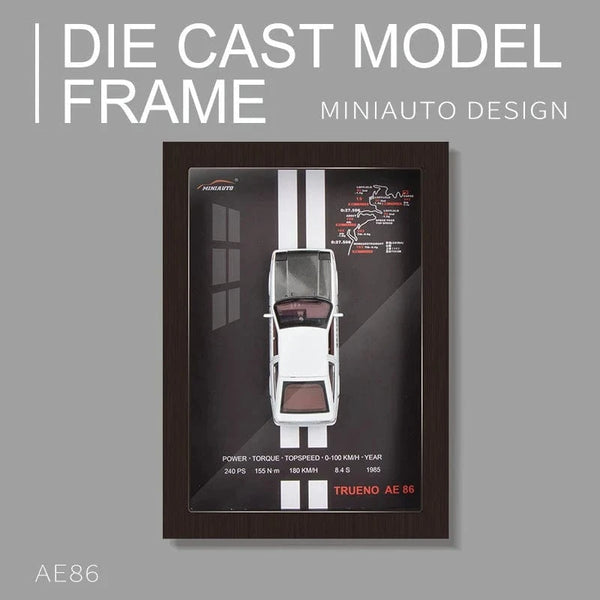 SearchFindOrder AE86 3D Alloy Metal Racing Car Photo Frame