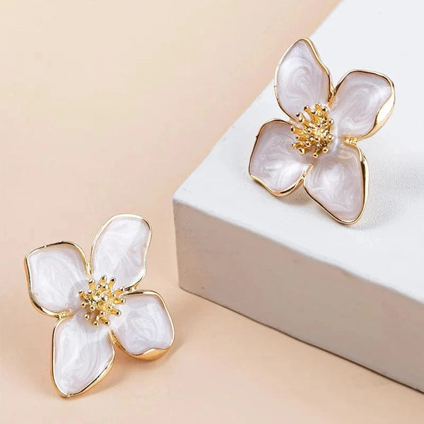 SearchFindOrder AEH83061 Floral Stud Earrings