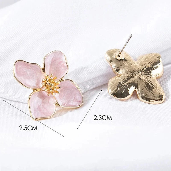 SearchFindOrder AEH83061 Floral Stud Earrings