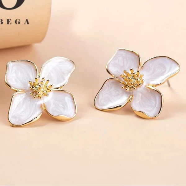 SearchFindOrder AEH83061 Floral Stud Earrings