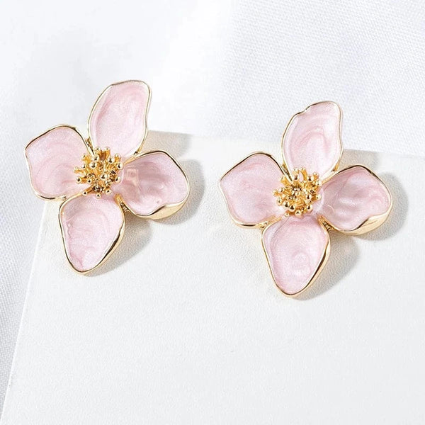 SearchFindOrder AEH83061 Floral Stud Earrings