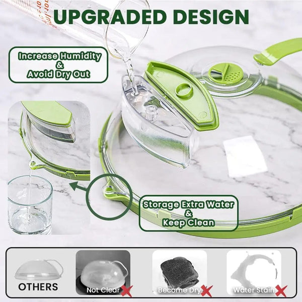 SearchFindOrder AESQ-33Microwave Transparent Adjustable Microwave Vent Cover Lid