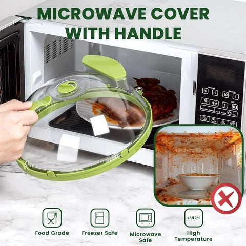 SearchFindOrder AESQ-33Microwave Transparent Adjustable Microwave Vent Cover Lid