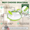 SearchFindOrder AESQ-33Microwave Transparent Adjustable Microwave Vent Cover Lid