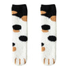 SearchFindOrder Auburn / One Size 2 Pairs of Cozy Thick and Warm Coral Fleece Tube Socks