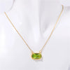 SearchFindOrder August Olive Yellow Stone Aura Necklace