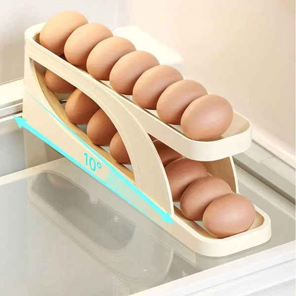 SearchFindOrder Automatic Rolling Egg Rack Holder Storage Box