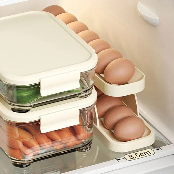 SearchFindOrder Automatic Rolling Egg Rack Holder Storage Box