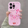 SearchFindOrder B / for iPhone 8 7 Pink Butterfly 3D Bracket Phone Case
