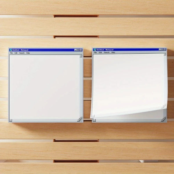 SearchFindOrder B Retro Computer Sticky Notepad