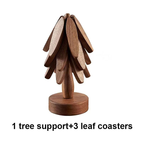 SearchFindOrder B Wooden Tree Design Coasters