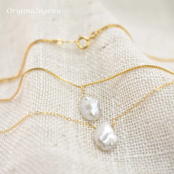 SearchFindOrder Baroque Pearl Necklace