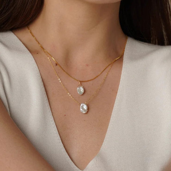 SearchFindOrder Baroque Pearl Necklace