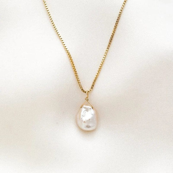 SearchFindOrder Baroque Pearl Necklace