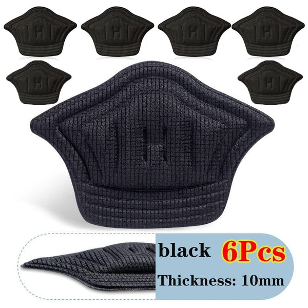 SearchFindOrder Black 10mm-6pcs / China Adjustable Sport Shoe Heel Pads for Pain Relief & Protection (6pcs)