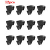 SearchFindOrder Black-12pcs Triangle Clothes Hanger Connector Clips