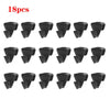 SearchFindOrder Black-18pcs Triangle Clothes Hanger Connector Clips