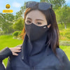 SearchFindOrder Black 3 Silk Sun Protection Mask