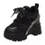 SearchFindOrder Black / 34 Dynamic Mesh Urban Women's Sneakers with Platform Wedge Heels