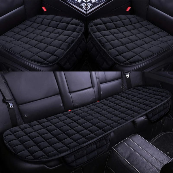 SearchFindOrder Black 3pcs Cozy Guard Vehicle Comfort Covers