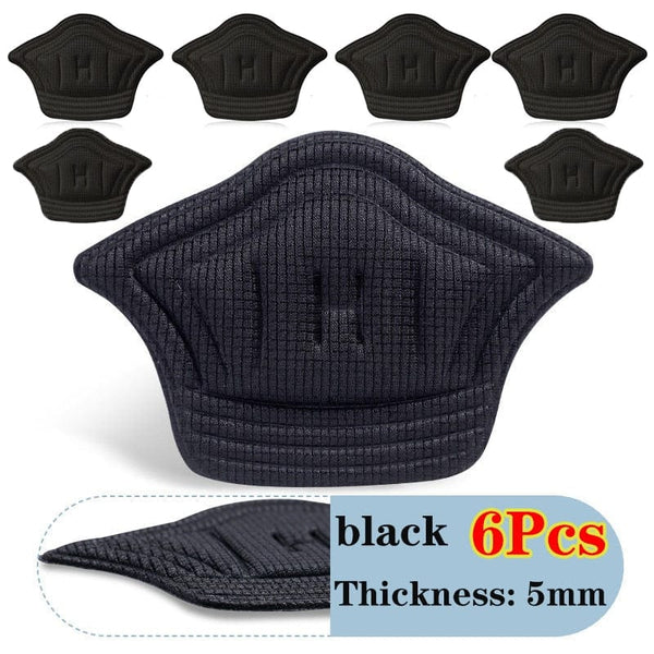 SearchFindOrder Black 5mm-6pcs / China Adjustable Sport Shoe Heel Pads for Pain Relief & Protection (6pcs)