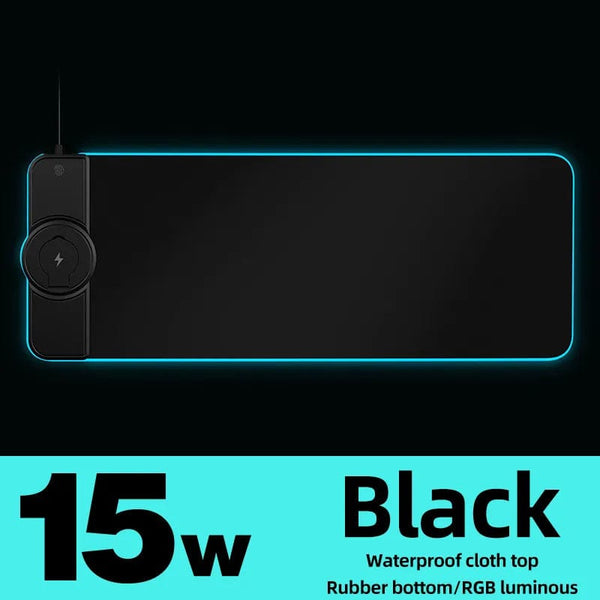 SearchFindOrder Black / 800x300x9mm Dynamic Charge RGB Gaming Mouse Pad