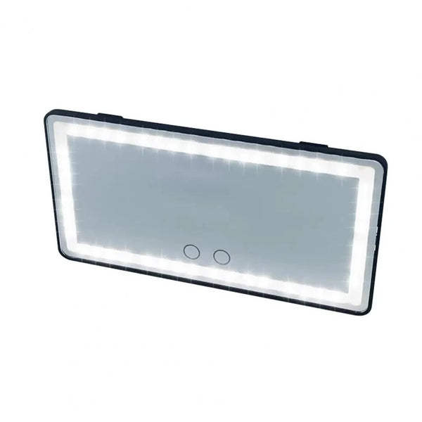 SearchFindOrder Black Adjustable LED Car Visor Makeup Mirror