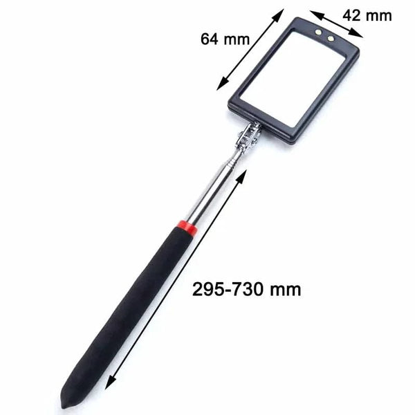 SearchFindOrder Black Car 360° Inspection Mirror with LED Light
