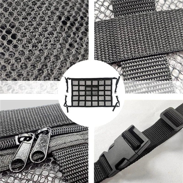 SearchFindOrder Black Car Ceiling Storage Cargo Bag