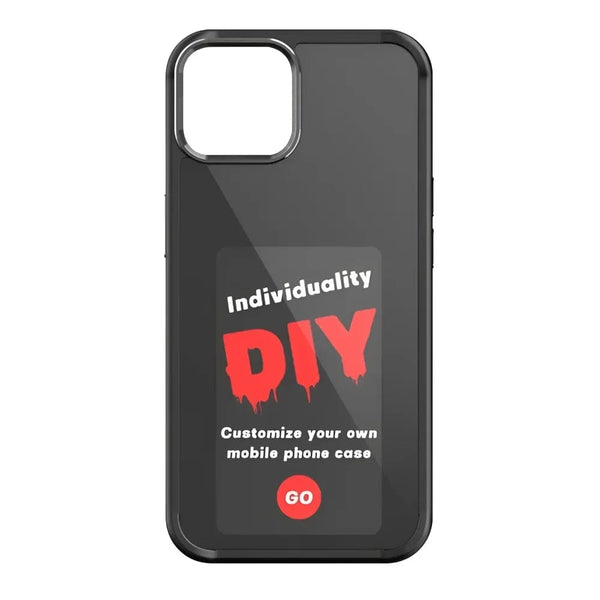 SearchFindOrder Black / for iphone13(6.1") / TPU Smart Silicone Phone Case with E-Ink Screen