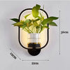 SearchFindOrder Black-square / No plants / 36W Modern Minimalist LED Wall Light