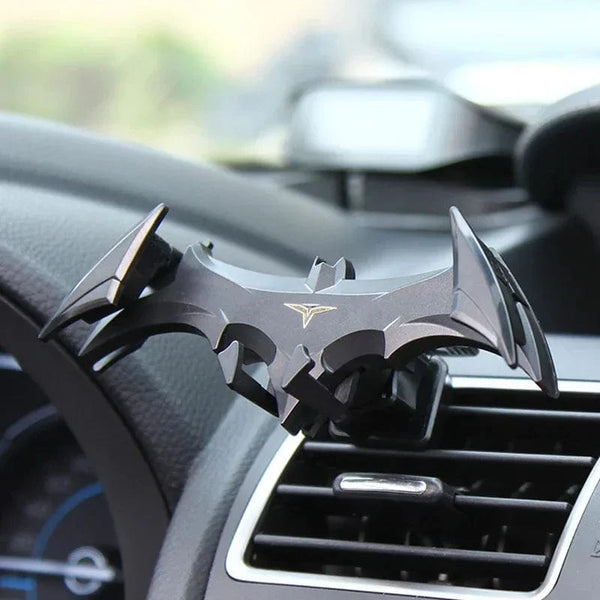 SearchFindOrder Black Superhero Car Phone Mount Air Vent Clip for iPhone