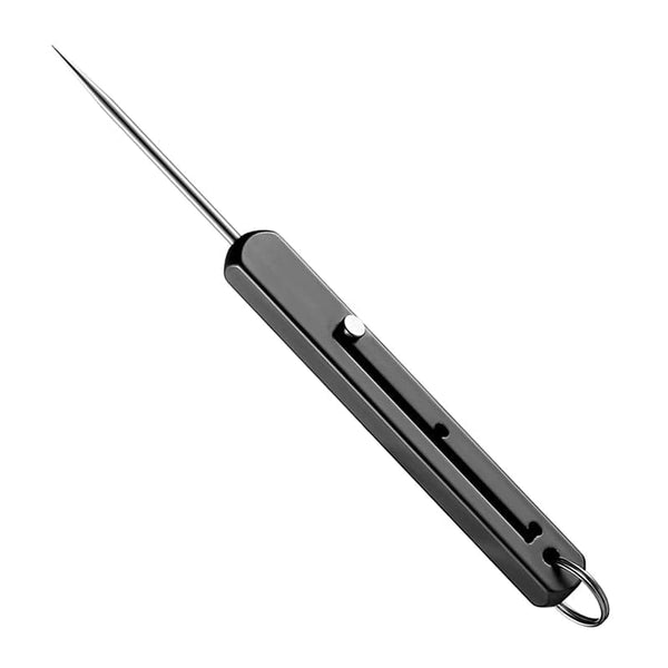 SearchFindOrder Black Titan Pick Portable Titanium EDC Retractable Toothpick