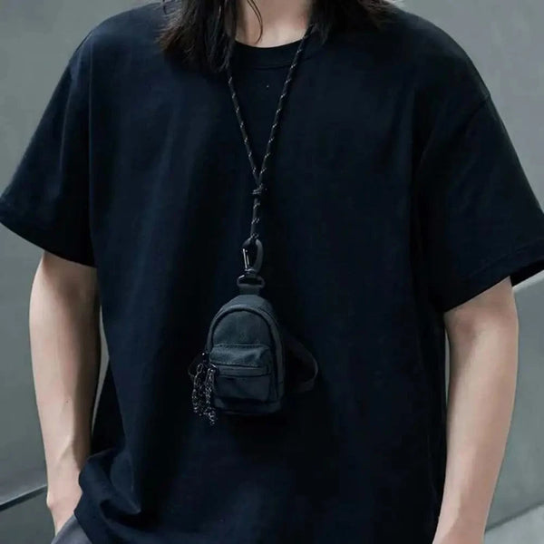 SearchFindOrder Black Waterproof Mini Key Backpack