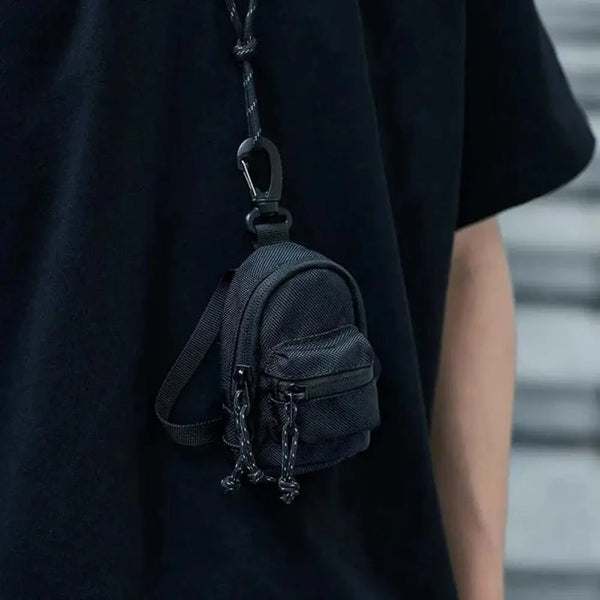 SearchFindOrder Black Waterproof Mini Key Backpack
