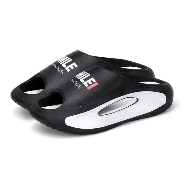 SearchFindOrder Black white C / 36-37(22.5-23cm) Unisex Futuristic Beach Slippers