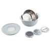 SearchFindOrder Blue 4-in-1 Colander with Mixing Bowl Set