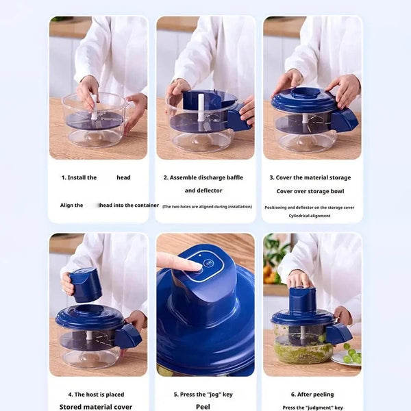 SearchFindOrder Blue Automatic Fruit Peeler