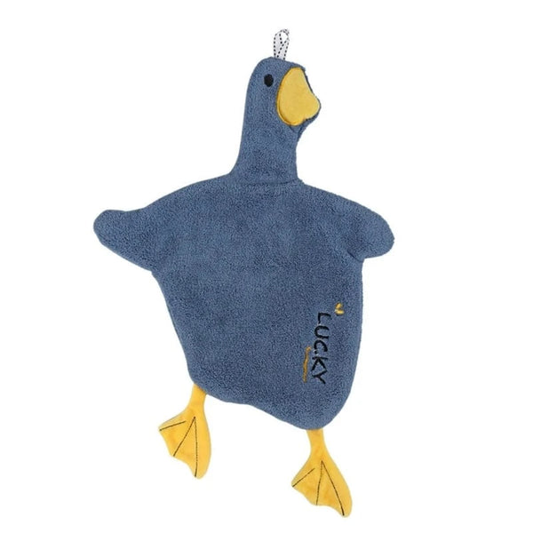 SearchFindOrder Blue Cartoon Duck Hanging Hand Towel