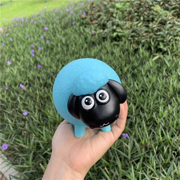 SearchFindOrder blue fat sheep / 300ml Sheep 3D Glass Mug Whimsical 300ml Animal Expression Cup for Kids