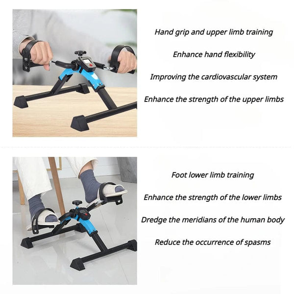 SearchFindOrder Blue Portable Mini Exercise Bike