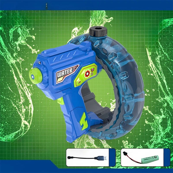 SearchFindOrder Blue Rechargeable Electric LED Automatic Squirt Water Gun for Adults and Kids