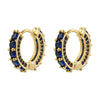 SearchFindOrder Blue Round Earrings