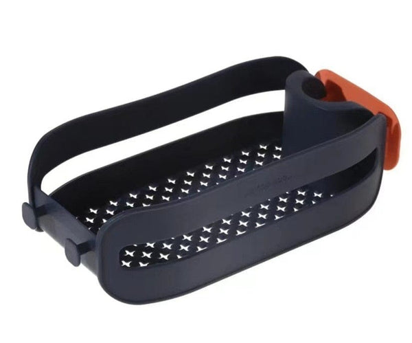 SearchFindOrder Blue Sink Faucet Rack Organizer for Kitchen and Bathroom