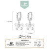 SearchFindOrder Bowknot Pendant Hoop Earrings