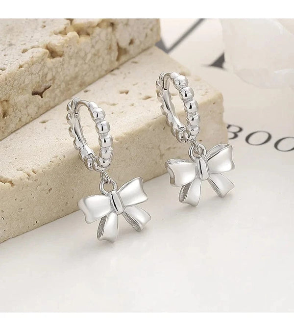 SearchFindOrder Bowknot Pendant Hoop Earrings