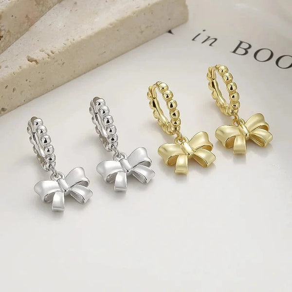 SearchFindOrder Bowknot Pendant Hoop Earrings